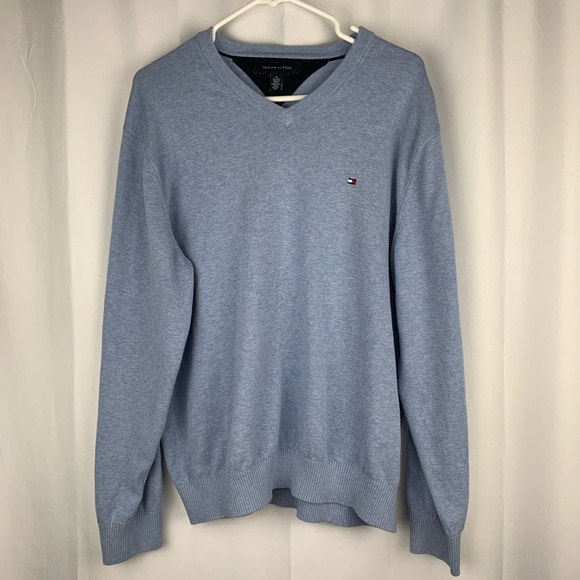 Tommy Hilfiger Other - Tommy Hilfiger V-Neck Sweater Size XL in Light Blue